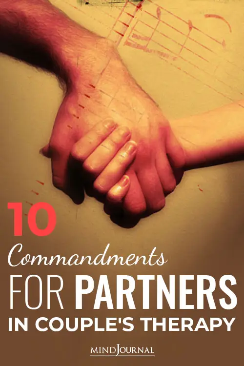 Commandments for Partners pin