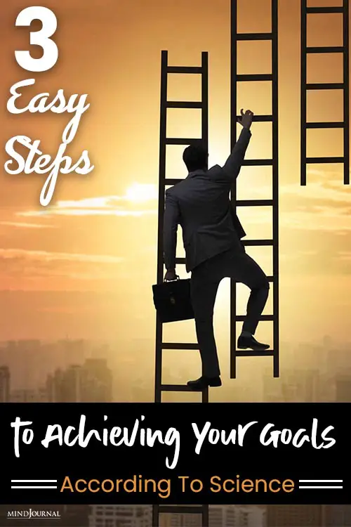 Easy Steps Achieving Your Goals pin