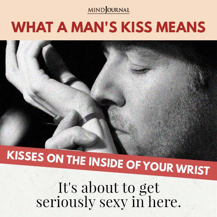 Kisses on the inside of your wrist