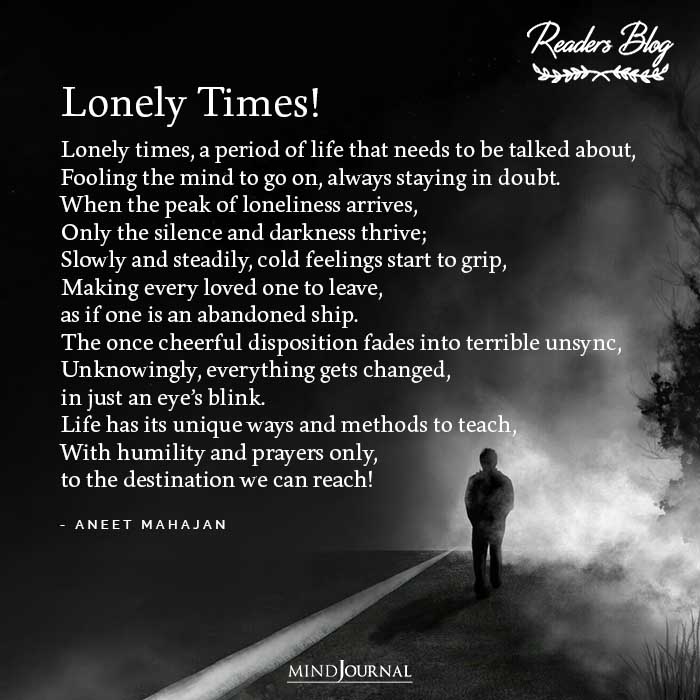Lonely times period of life