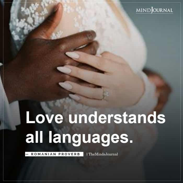 Love understands all languages