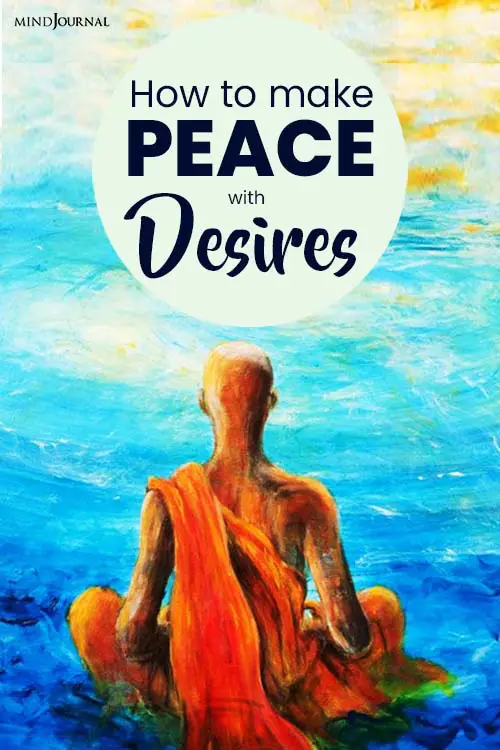 Make Peace With Desires pin