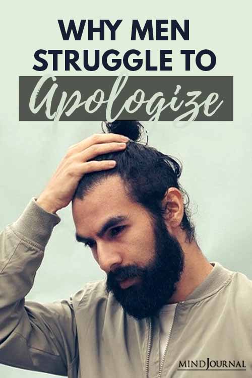 Men Struggle Apologize Pin