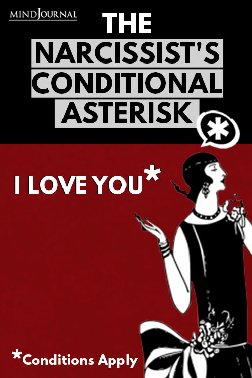 Narcissists Conditional Asterisk Pin