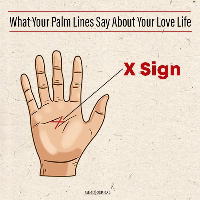 Palm Lines Say About Love Life Relationships x sign