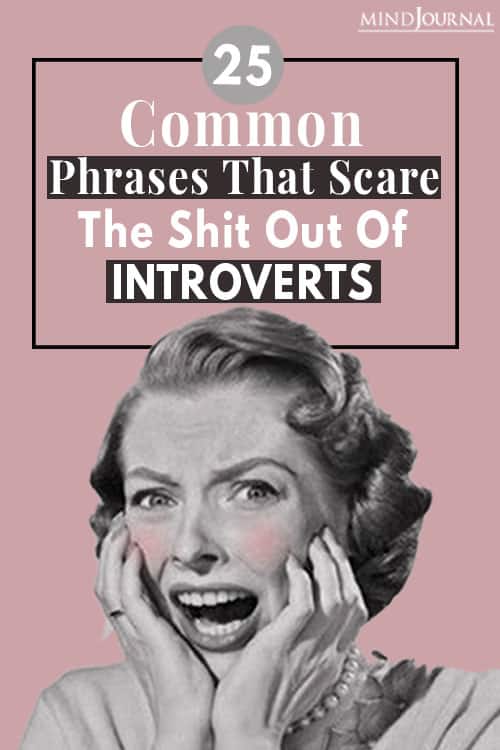 Phrases Scare Shit Out Of Introverts Pin