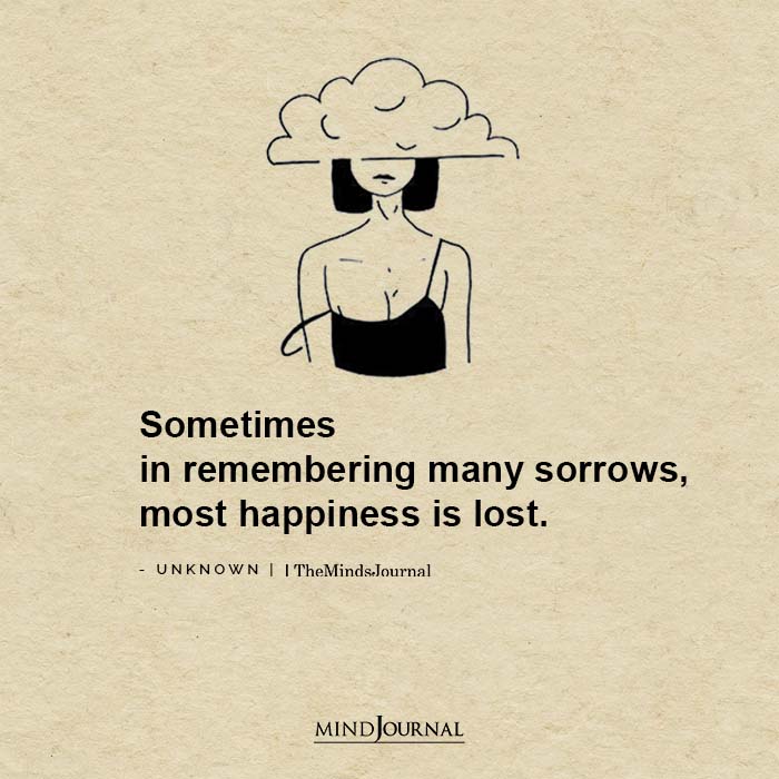 remembering many sorrows