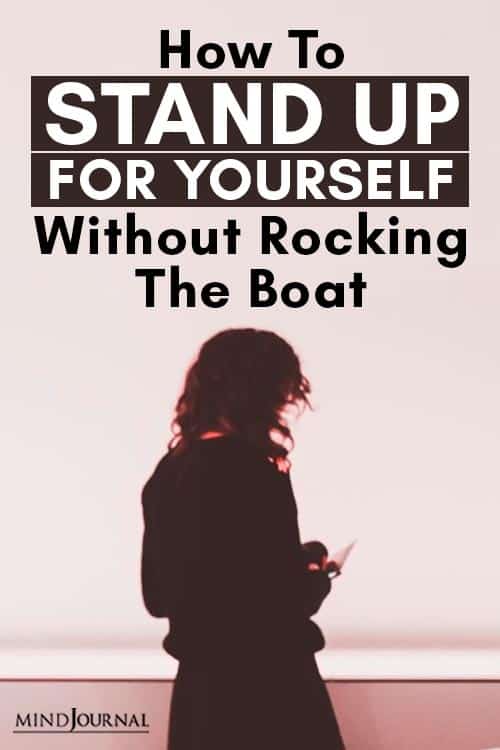 Stand Up Yourself Without Rocking Boat Pin