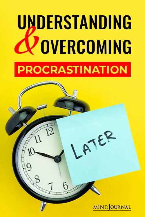 Understanding Overcoming Procrastination pin