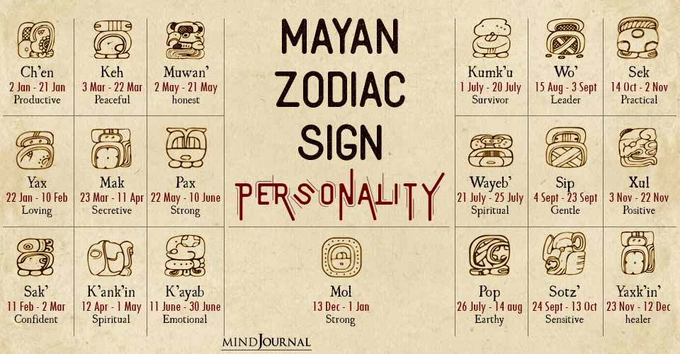 What The 19 Mayan Zodiac Signs Say About Your Personality