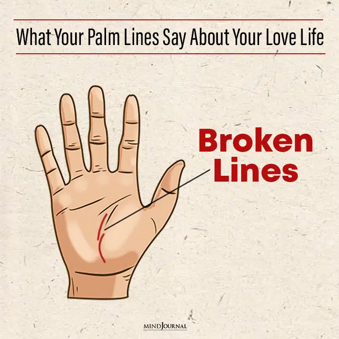 What Palm Lines Say About Love Life Relationships broken lines