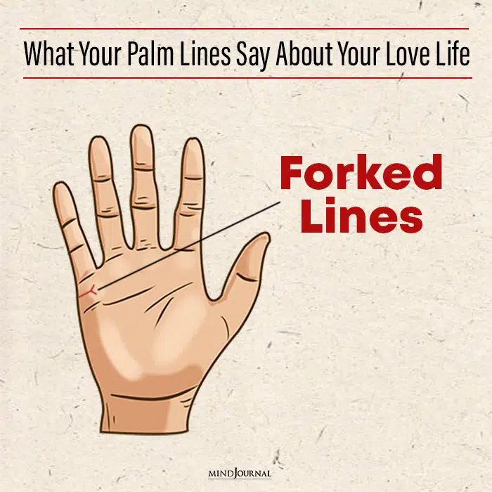 What Palm Lines Say About Love Life Relationships forked lines