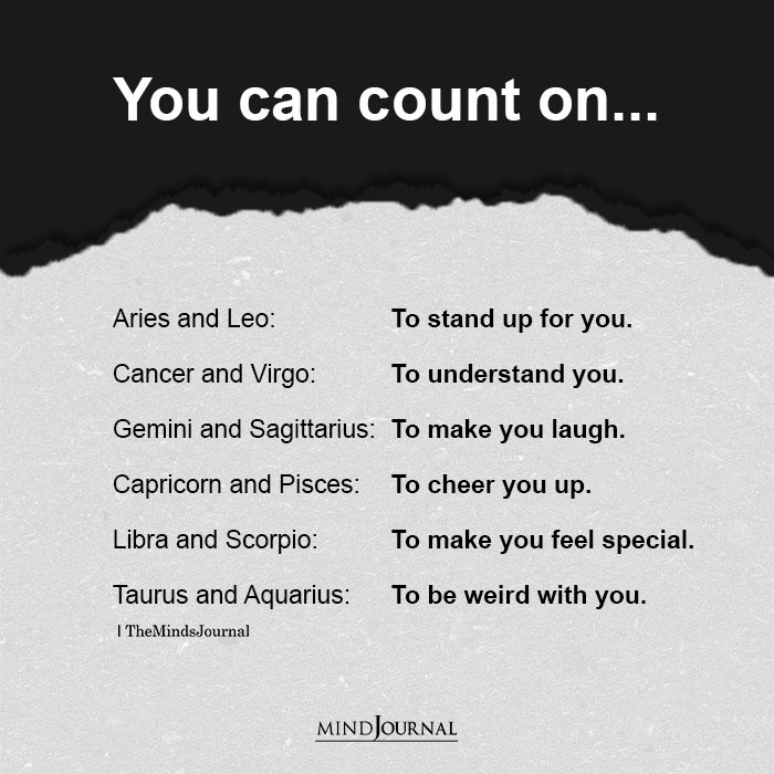Zodiac Signs And What They Can Be Counted On