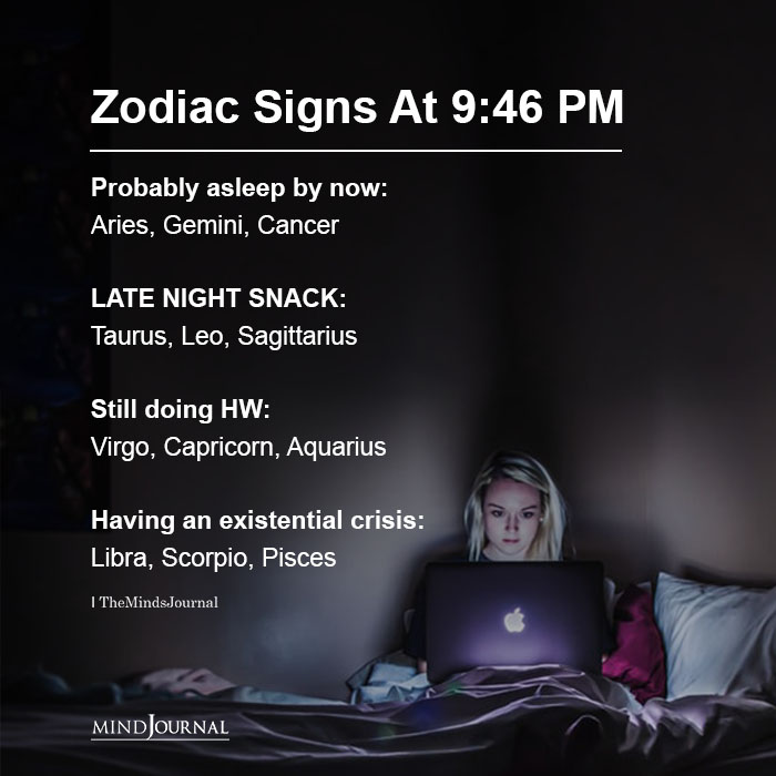 Zodiac Signs At 946 PM