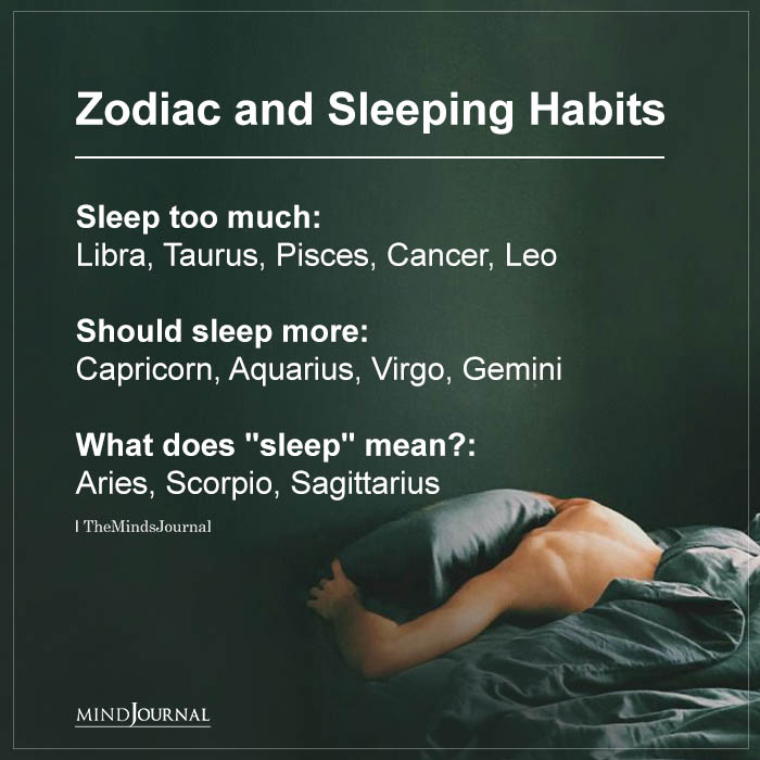 Zodiac and Sleeping Habits