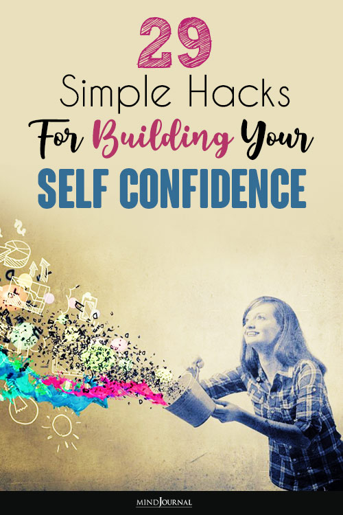 hacks for building your self confidence pin