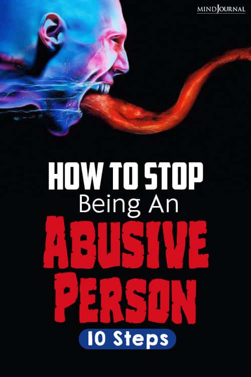 stop being an abusive person pin