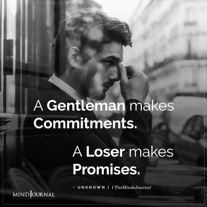 A Gentleman Makes Commitments