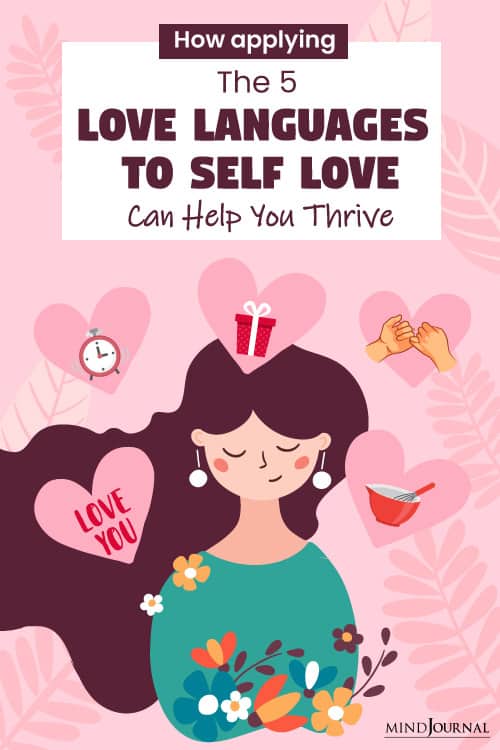 5 Love Languages For Self Love pin
