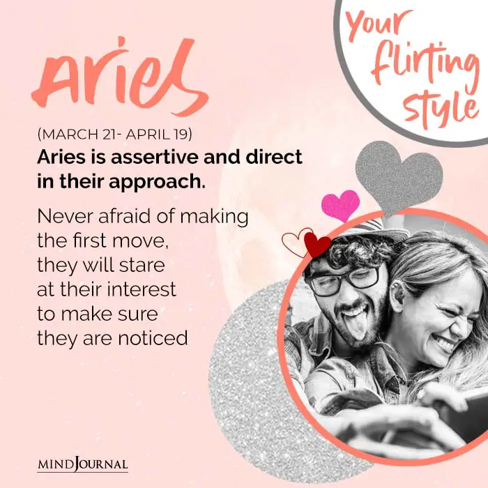 Aries is assertive and direct