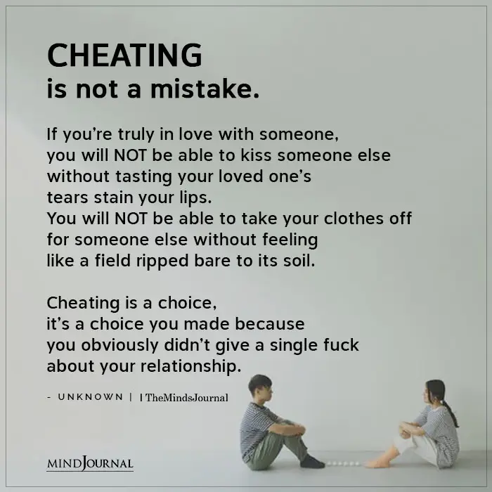 cheating and infidelity
