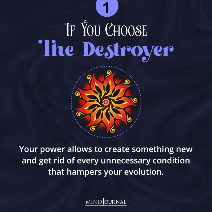 Choose A Mandala If You Choose The Destroyer