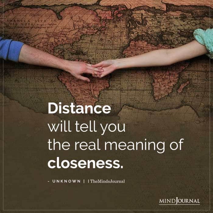 Distance Tell You Real Meaning Closeness
