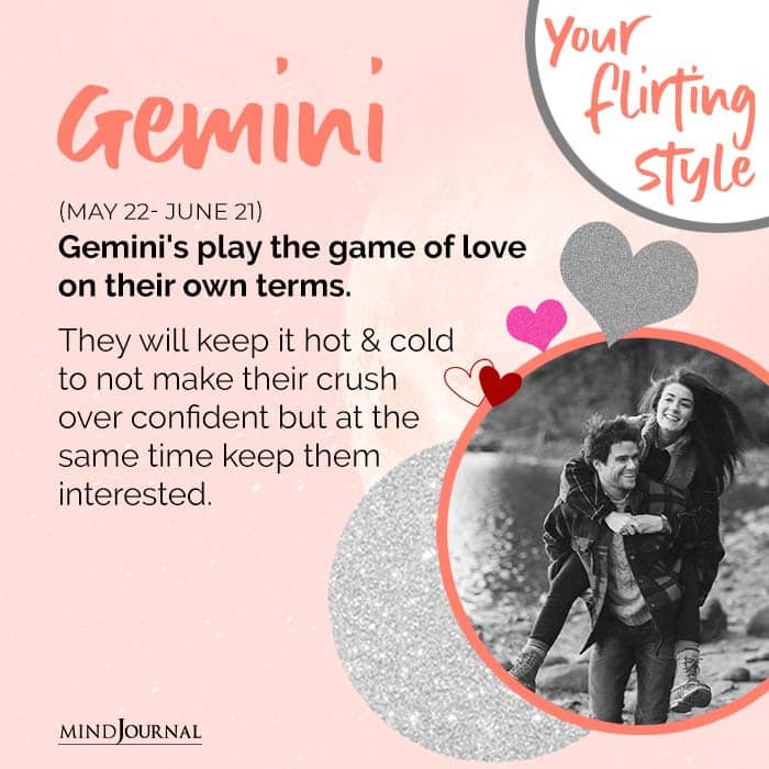 Geminis play the game of love on their own terms
