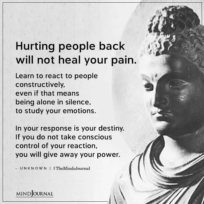 Hurting People Back Will Not Heal Your Pain