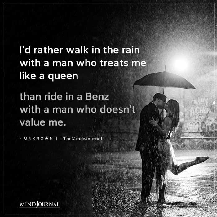 I'd Rather Walk In The Rain With A Man