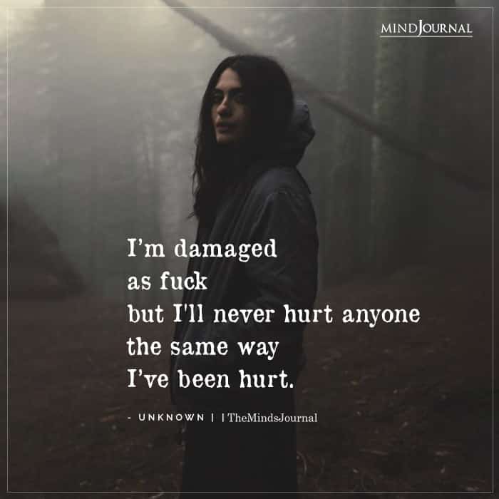 Im Damaged As Fuck But Ill Never Hurt
