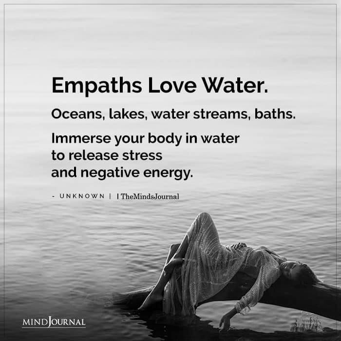 Immerse Your Body In Water Release Stress