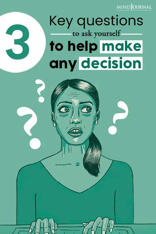 Questions Ask Yourself Help Make Decision pin