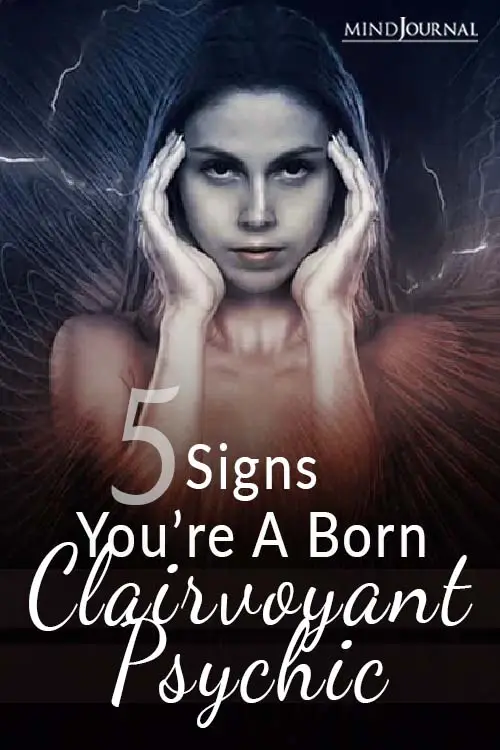 Signs Born Clairvoyant Psychic Pin