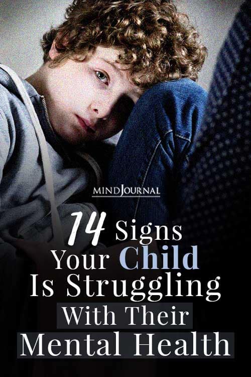 Signs Child Is Struggling Mental Health Pin
