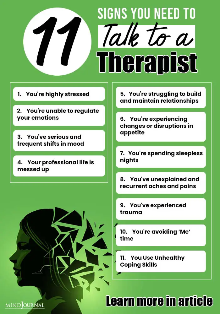 Signs Need To Talk To Therapist info