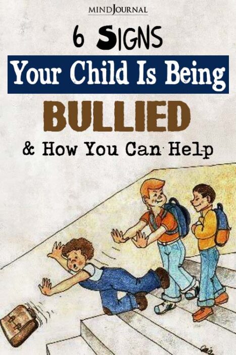 Signs Your Child Is Being Bullied pin