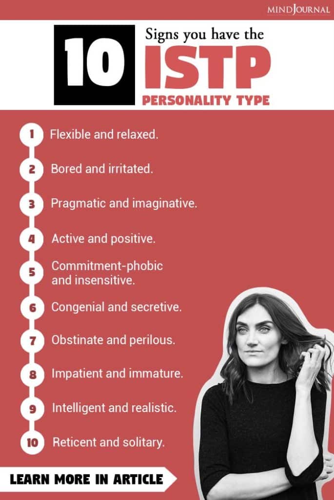 Signs of ISTP Personality Type infographic