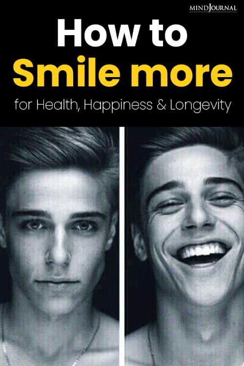 Smile More for Health Happiness Longevity pin
