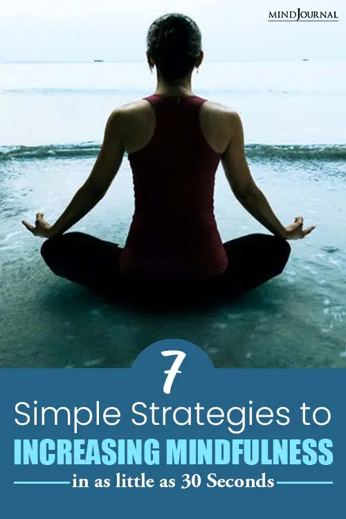 Strategies Increasing Mindfulness in Seconds pin