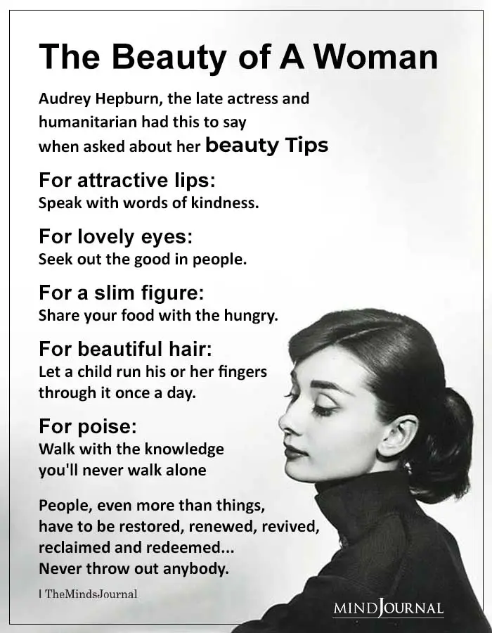 Beauty of A Woman By Audrey Hepburn