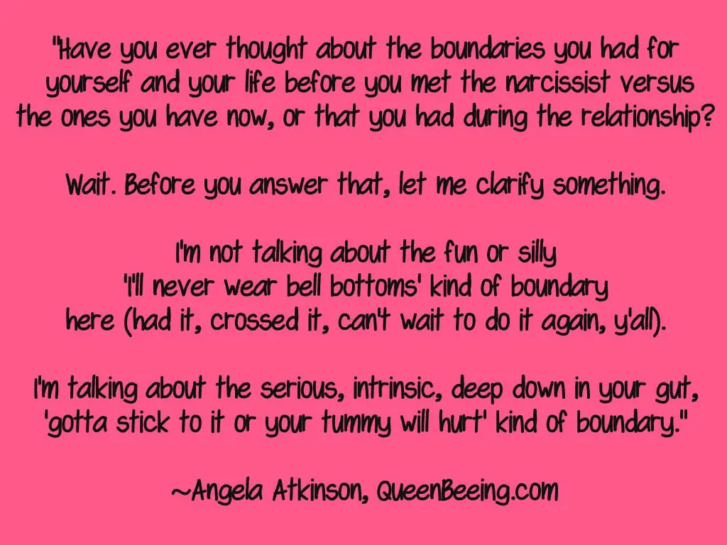 Boundaries with a narcissist