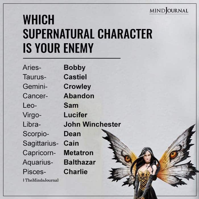 Supernatural Character is Your Enemy Based on Your Zodiac Sign