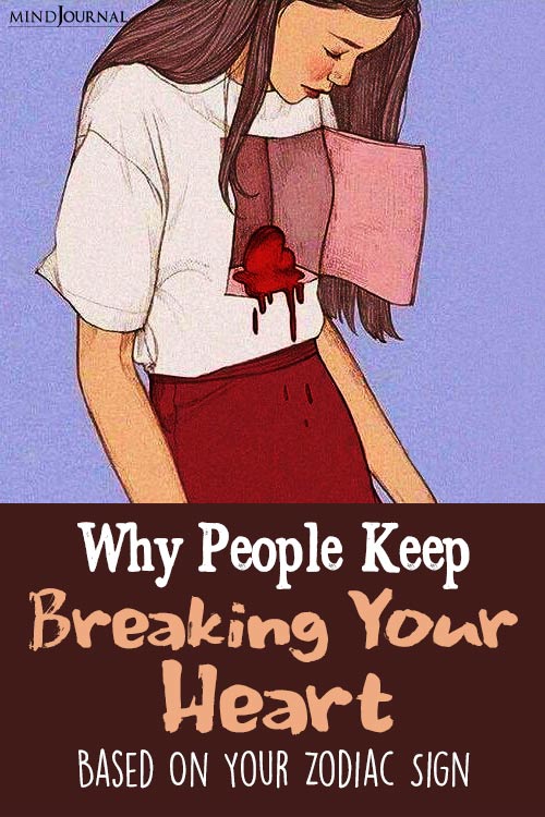 Why People Keep Breaking Your Heart zodiac pin