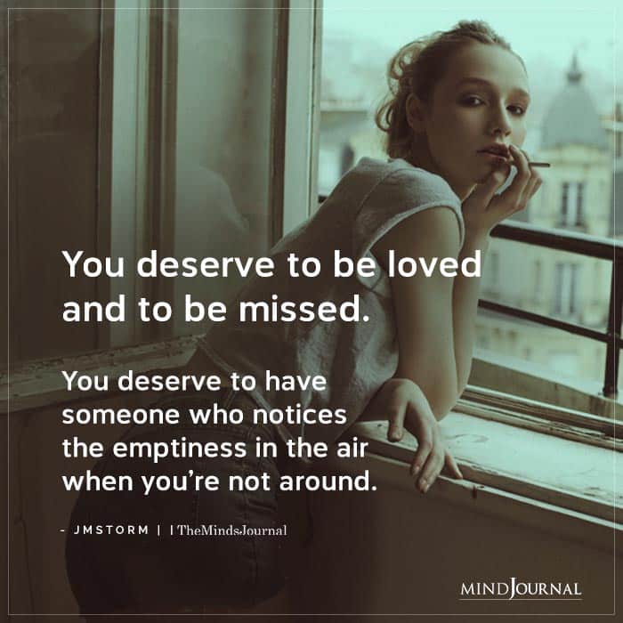 you deserve love 