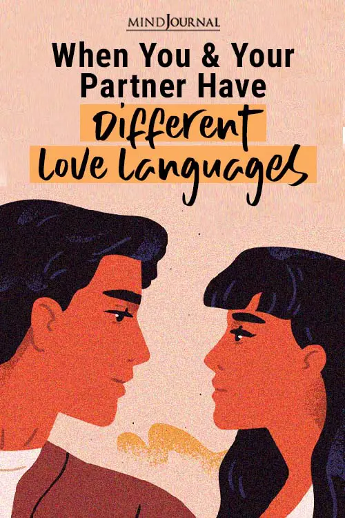 You Your Partner Different Love Languages Pin