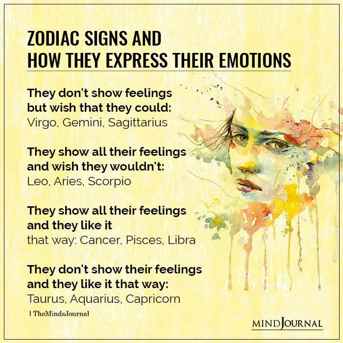 Zodiac Signs And How They Express Their Emotions
