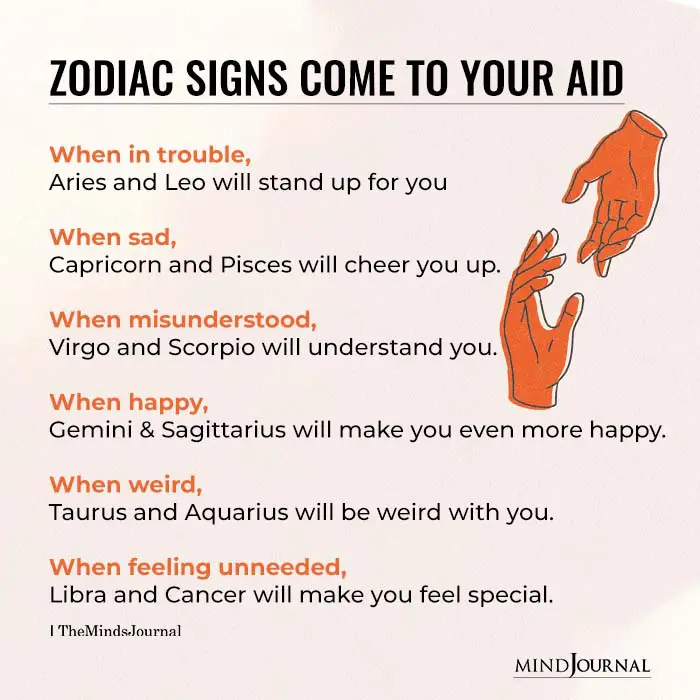 Zodiac Signs Come To Your Aid When