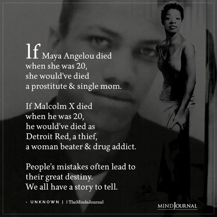 Maya Angelou And Malcolm X Died At 20