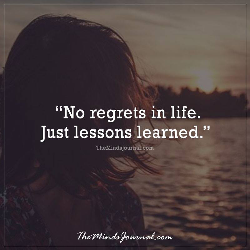 Live Life Without Regrets
